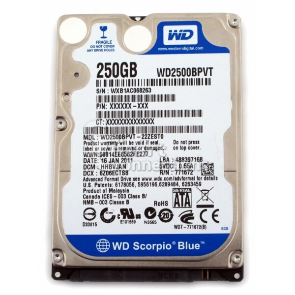 Branded Original HDD 250GB Hard Disk Drive For laptop / PC - Image 4